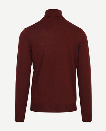 Suitable merino coltrui bordeaux | Slim-fit