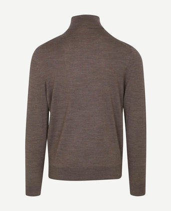 Suitable merino coltrui melange taupe | Slim-fit