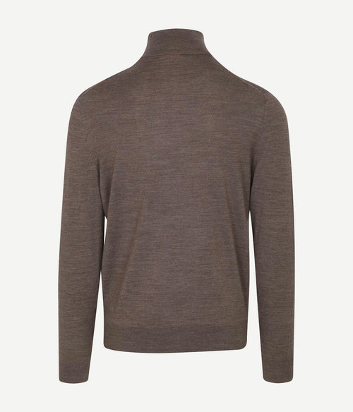 Suitable merino coltrui melange taupe | Slim-fit