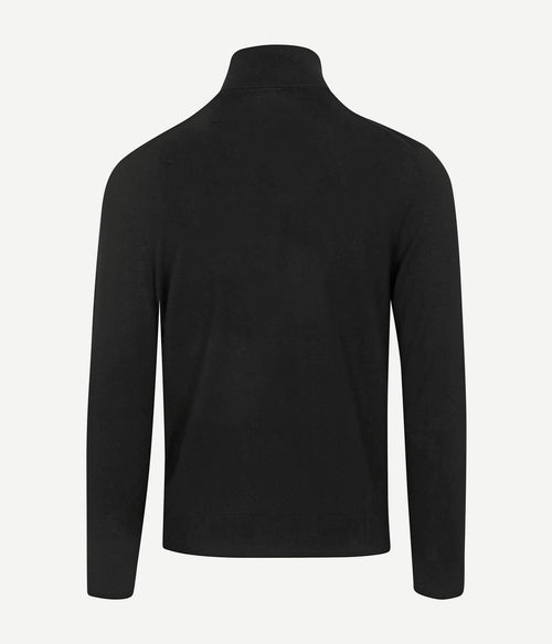 Suitable merino coltrui zwart | Slim-fit