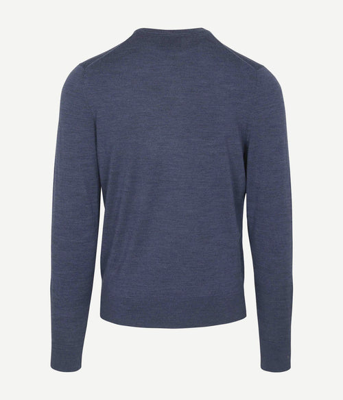 Suitable merino pullover denim blauw