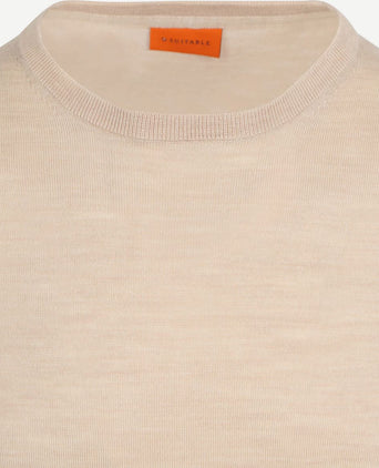 Suitable merino pullover ecru