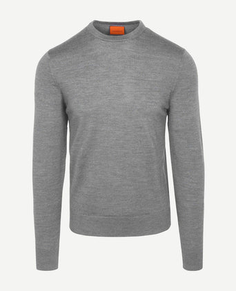 Merino pullover grijs