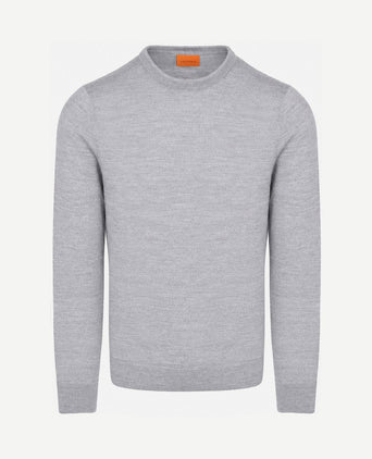 Merino pullover grijs
