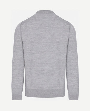 Merino pullover grijs