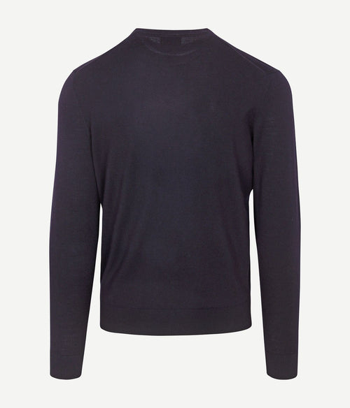 Suitable merino pullover donkerblauw