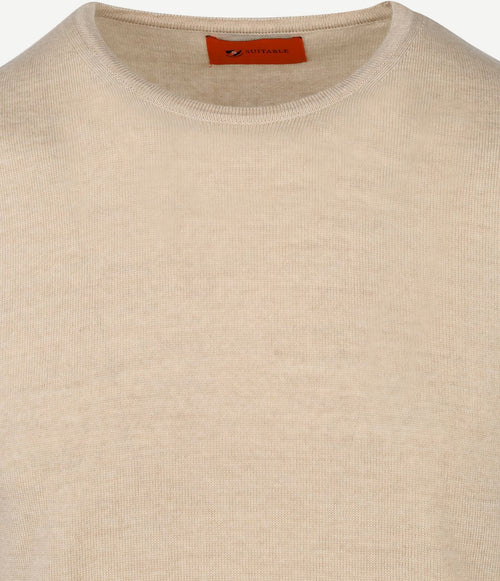 Suitable merino pullover o beige