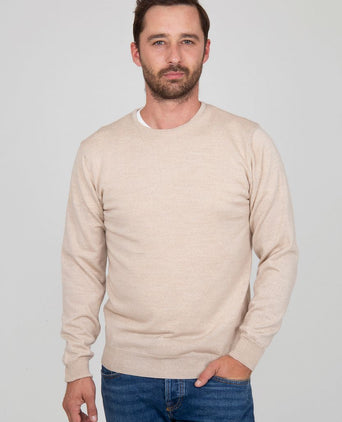 Merino pullover o beige