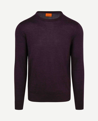 Merino pullover paars