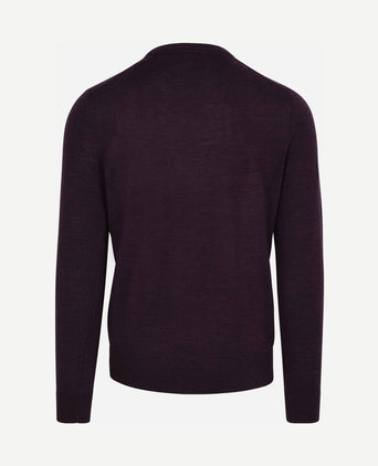 Merino pullover paars