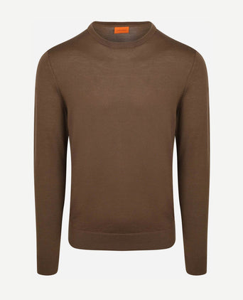 Merino pullover taupe