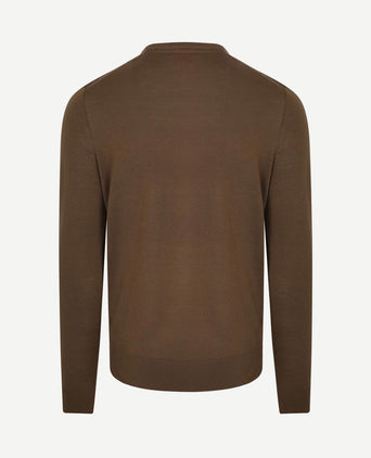 Merino pullover taupe