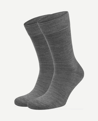 Merino sokken grijs (2-pack)