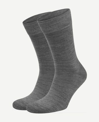 Merino sokken grijs (2-pack)