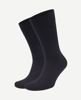 Merino sokken donkerblauw (2-pack)