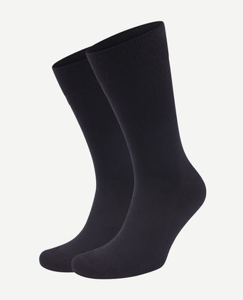 Merino sokken donkerblauw (2-pack)
