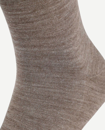 Merino sokken taupe (2-pack)