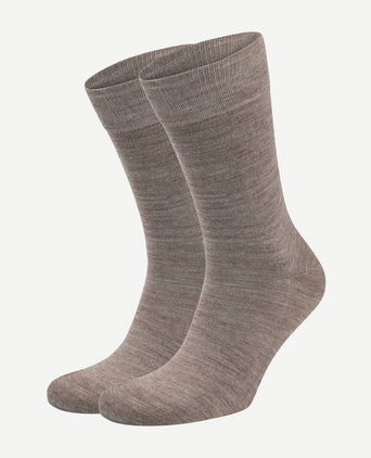 Suitable merino sokken taupe (2-pack)