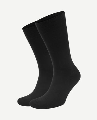 Merino sokken zwart (2-pack)
