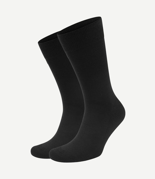 Merino sokken zwart (2-pack)