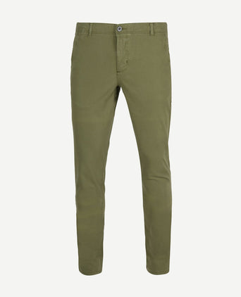 Suitable milton skinny-fit chino groen
