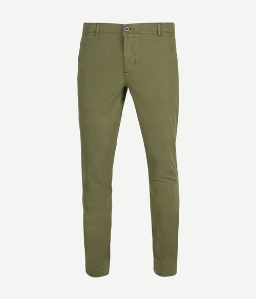 Suitable milton skinny-fit chino groen