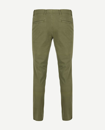 Suitable milton skinny-fit chino groen