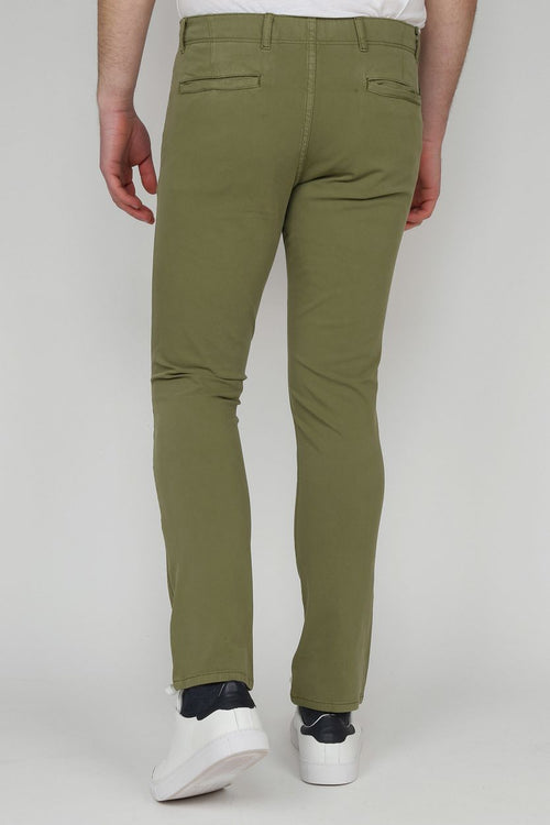 Suitable milton skinny-fit chino groen