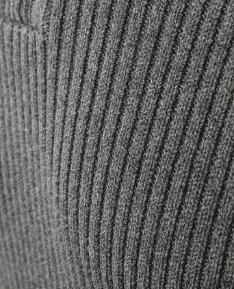 Suitable mou halve rits trui antraciet | Slim-fit