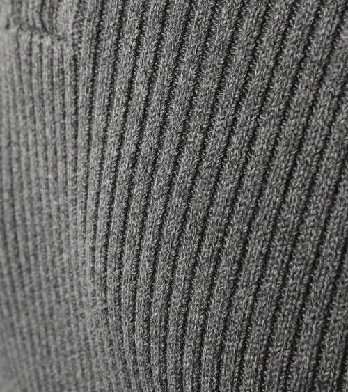 Suitable mou halve rits trui antraciet | Slim-fit