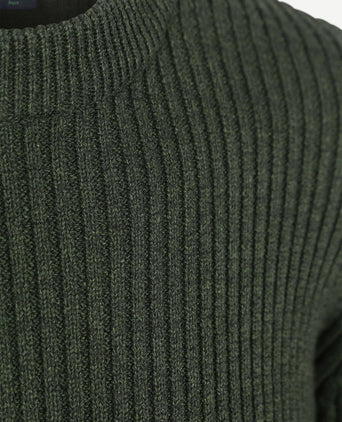 Suitable mou trui donkergroen | Slim-fit