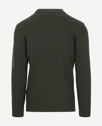 Suitable mou trui donkergroen | Slim-fit