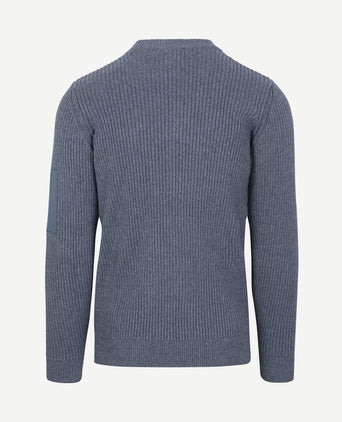 Mou trui melange blauw