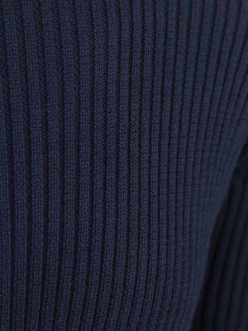 Suitable mou trui donkerblauw | Slim-fit