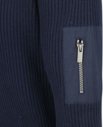 Suitable mou trui donkerblauw | Slim-fit