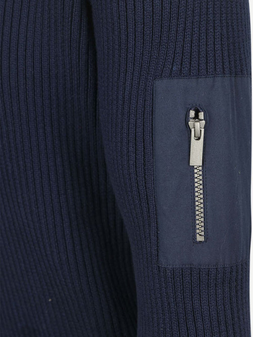 Suitable mou trui donkerblauw | Slim-fit