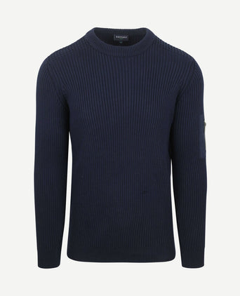 Mou trui donkerblauw