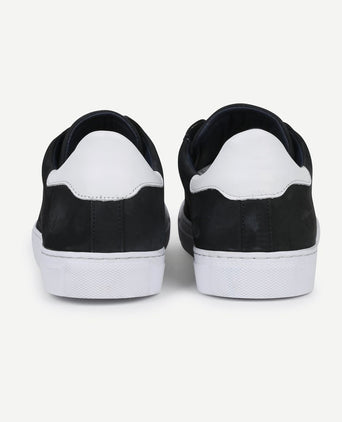 Suitable nubuck seron sneaker donkerblauw