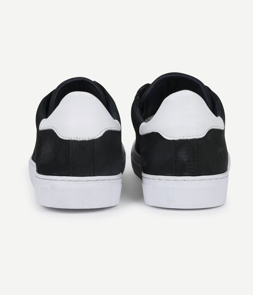 Suitable nubuck seron sneaker donkerblauw