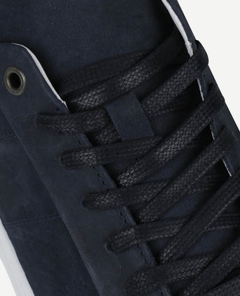 Suitable nubuck skave sneaker donkerblauw