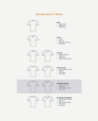 Suitable obambo t-shirt ronde hals wit (2-pack)