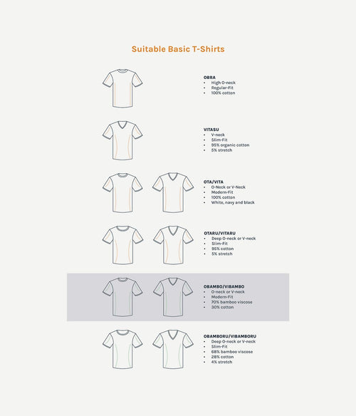 Suitable obambo t-shirt ronde hals wit (2-pack)