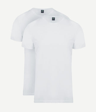 Suitable obambo t-shirt ronde hals wit (2-pack) Suitable obambo t-shirt ronde hals wit (2-pack)