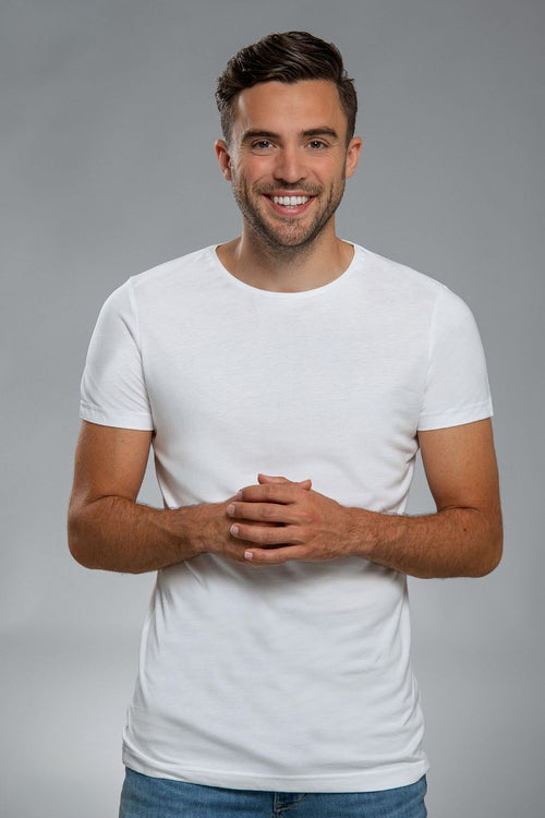 Suitable obambo t-shirt ronde hals wit (2-pack)