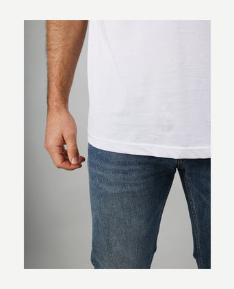 Suitable obra t-shirt hoge rond hals wit (6-pack) | Regular-fit