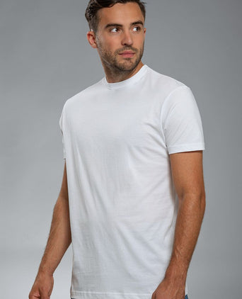 Obra t-shirt hoge ronde hals wit (6-pack)