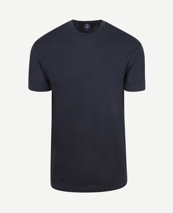 Obra t-shirt hoge ronde hals donkerblauw (2-pack)