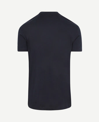 Obra t-shirt hoge ronde hals donkerblauw (2-pack)