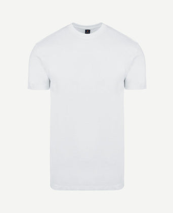 Obra t-shirt hoge ronde hals wit (6-pack)