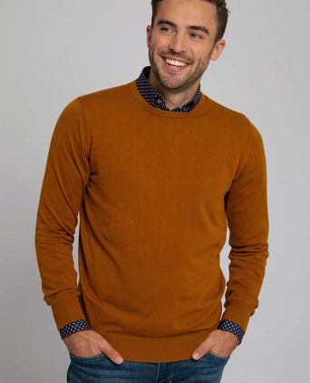 Suitable oini pullover o-hals okergeel